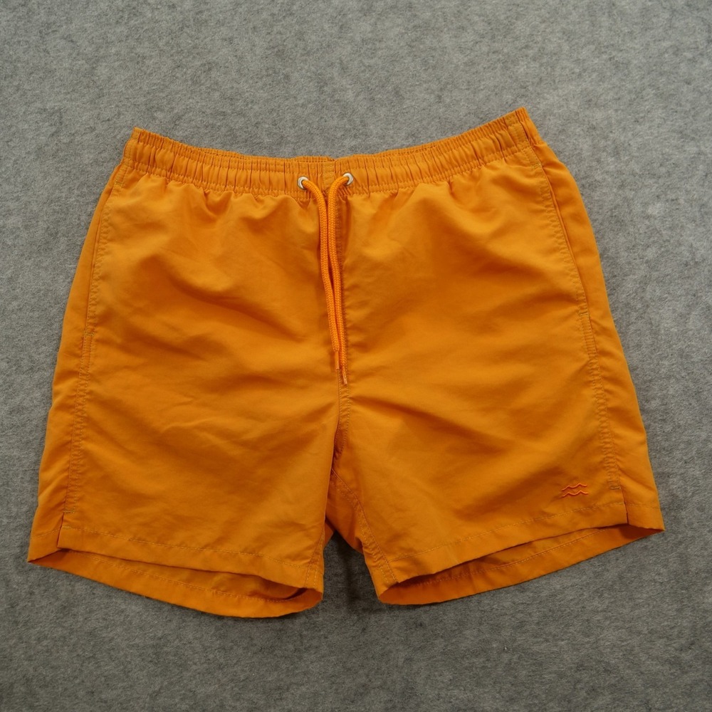 Norse Projects Shorts Mens Medium Orange Hauge Swimmers Lined Swim Trunks